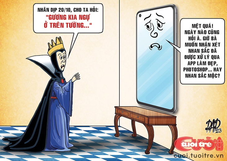 Phù thủy&nbsp;4.0: Gương kia ngự ở trên tường - Tranh biếm họa của DAD