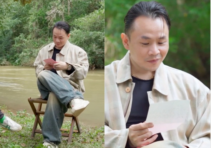 Biểu cảm dễ thương của Binz khi nhận thư tay từ bạn gái kể chuyện "hết yêu"