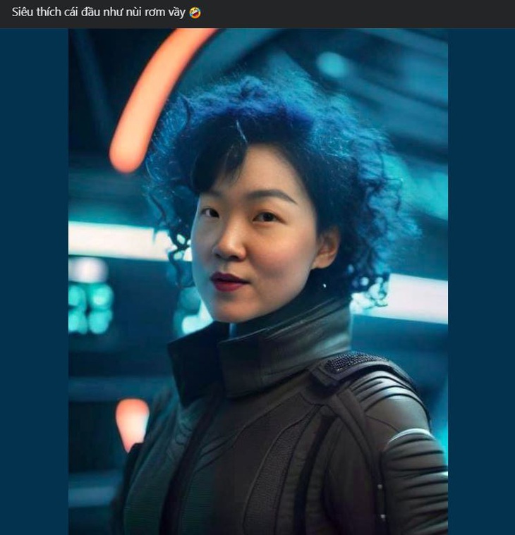 Một người dùng thích thú khi được nhìn thấy bản thân ở một "phiên bản" hoàn toàn mới.