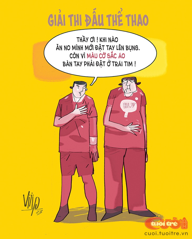 Có thực mới vực được&nbsp;thể thao - Tranh: Viiip 