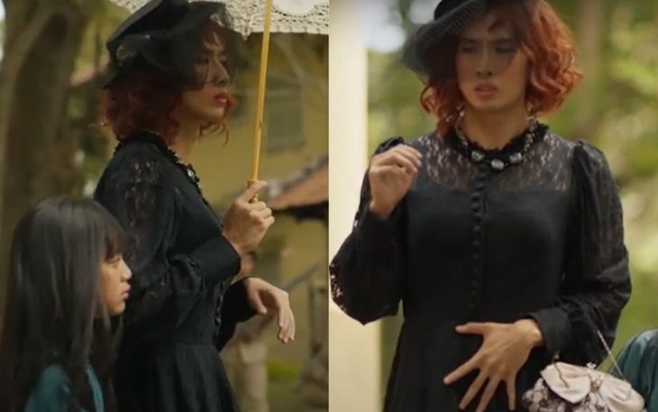 Tuấn Trần gây cười khi cố diễn nét quý phái của một madame