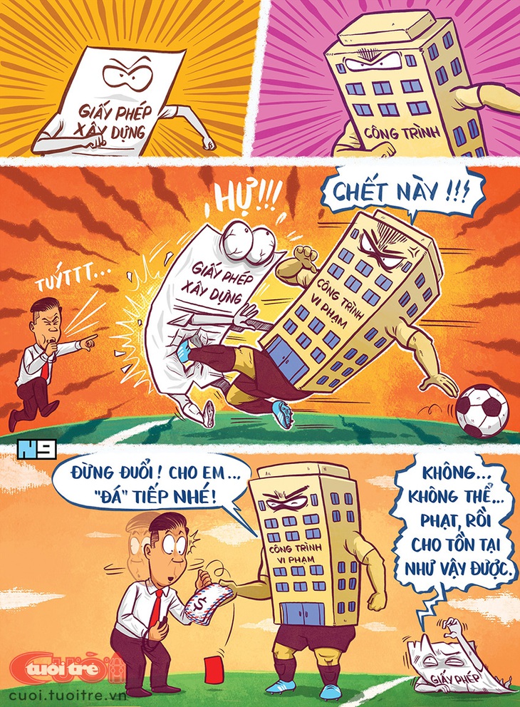 Giải đấu kịch tính: Phạt cho tồn tại - Tranh: Hải Nam