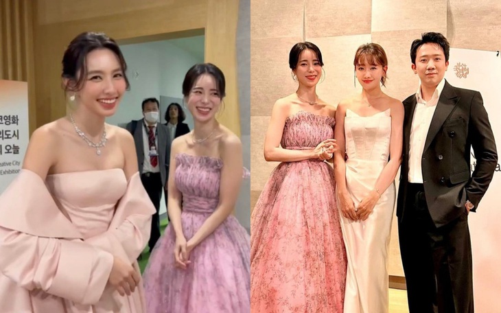 Thùy Tiên, Trấn Thành - Hari gây sốt chụp ảnh chung "ác nữ" Lim Ji Yeon