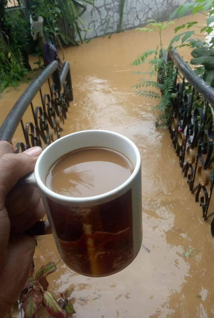 Sáng sớm muốn "xịt keo" rồi.