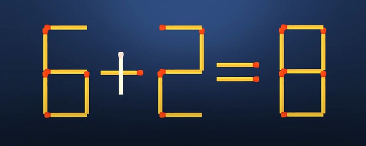 Thử tài IQ: Di chuyển một que diêm để 2-8=7 thành phép tính đúng - Ảnh 1.