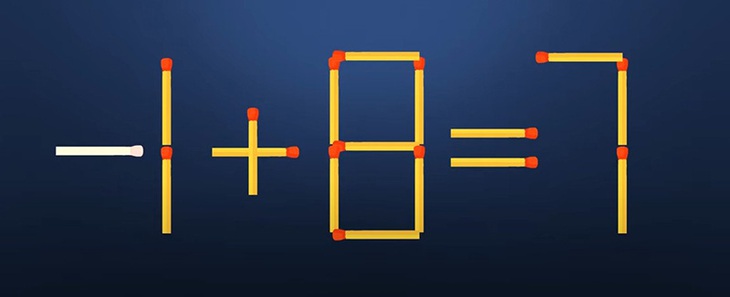 Thử tài IQ: Di chuyển một que diêm để 7+8=7 thành phép tính đúng - Ảnh 1.