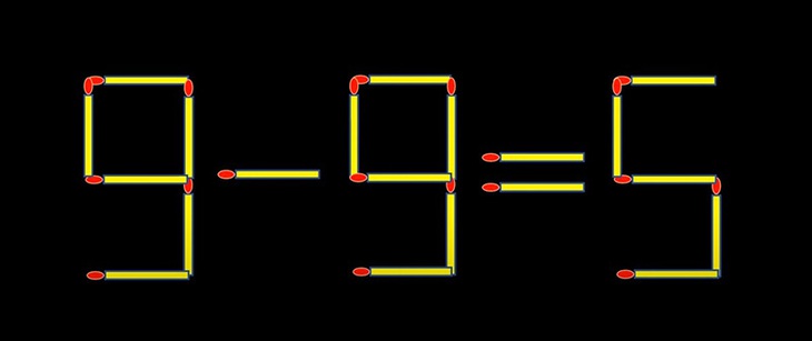 Thử tài IQ: Di chuyển một que diêm để 4+7=5-4 thành phép tính đúng - Ảnh 7.