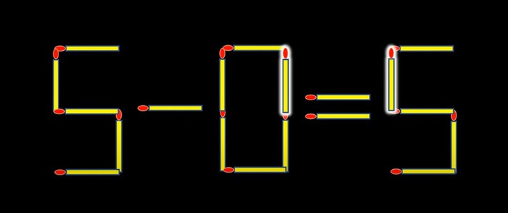 Thử tài IQ: Di chuyển một que diêm để 4+7=5-4 thành phép tính đúng - Ảnh 1.