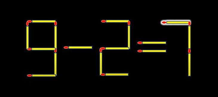 Thử tài IQ: Di chuyển một que diêm để 1 7-1=3 thành phép tính đúng - Ảnh 1.