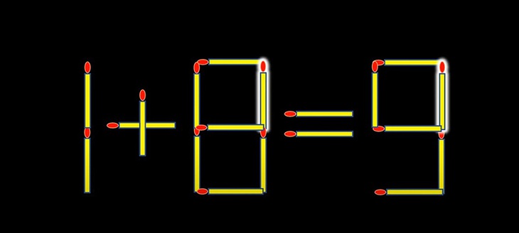 Thử tài IQ: Di chuyển một que diêm để 9-4=7-9 thành phép tính đúng - Ảnh 1.