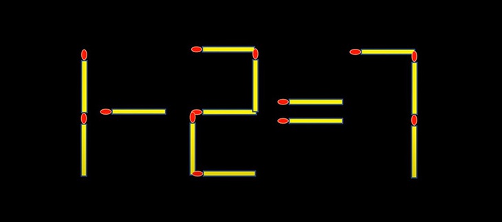Thử tài IQ: Di chuyển một que diêm để 1-2=7 thành phép tính đúng- Ảnh 1.