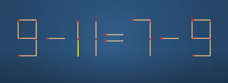 Thử tài IQ: Di chuyển một que diêm để 9-4=7-9 thành phép tính đúng- Ảnh 2.