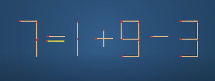 Thử tài IQ: Di chuyển một que diêm để 7-1+9=3 thành phép tính đúng - Ảnh 1.