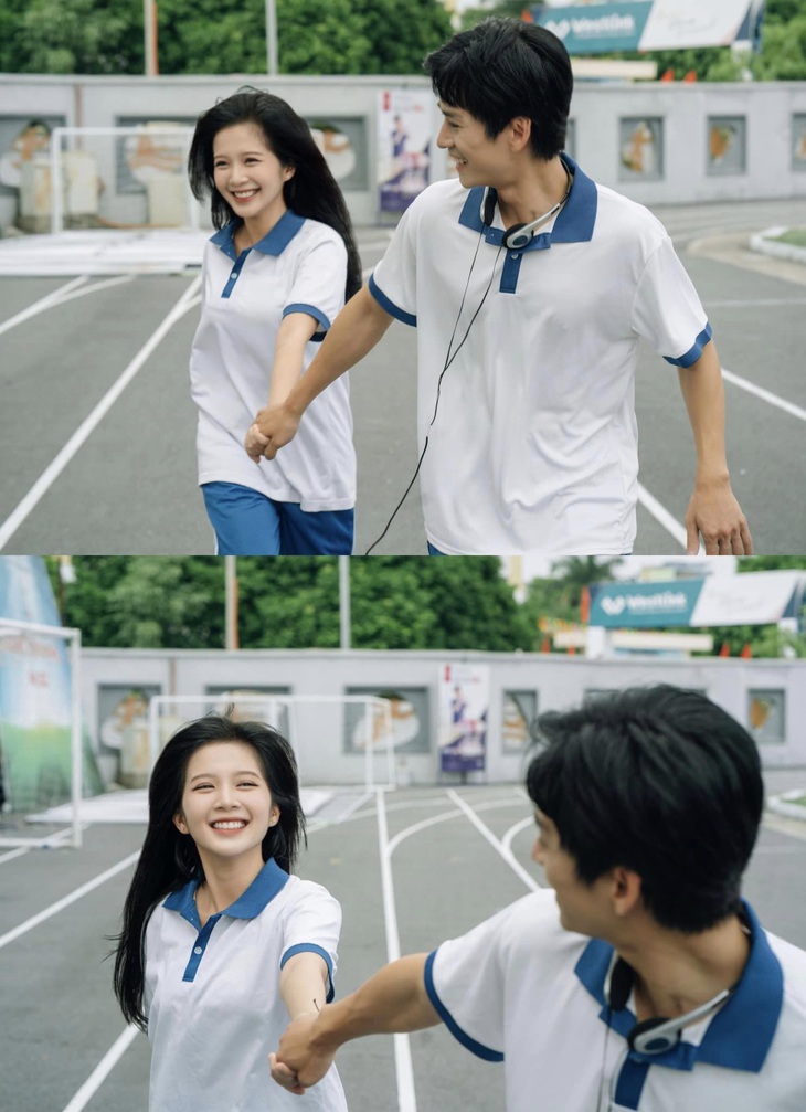 Trần Nghĩa và Hoàng Huyền đốn tim với bộ ảnh tình tứ đúng phong cách thanh xuân vườn trường