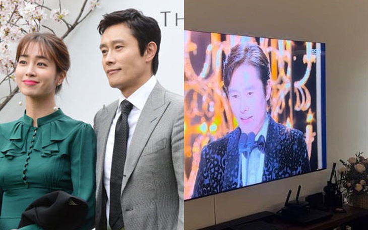 Lee Byung Hun tiết lộ tên con sắp sinh để ăn mừng nhận giải Rồng Xanh