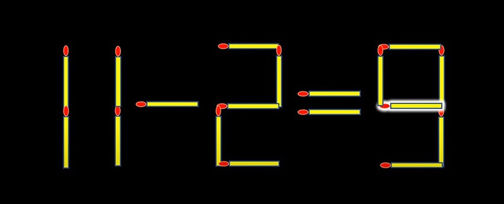 Thử tài IQ: Di chuyển một que diêm để 2-9=1 thành phép tính đúng- Ảnh 4.