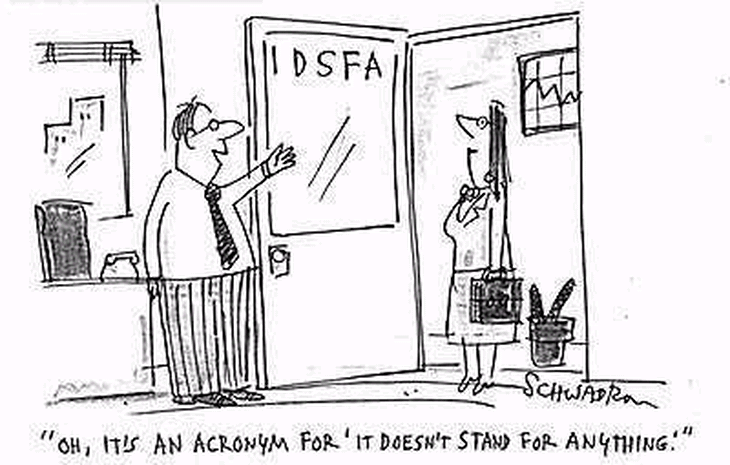 À, đấy là chữ viết tắt của "không viết tắt cho cái gì cả".