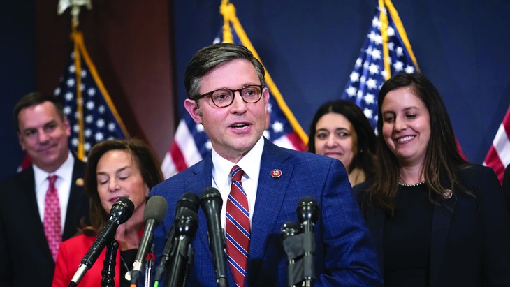 Tân chủ tịch Hạ viện Mỹ Mike Johnson. Ảnh: Axios