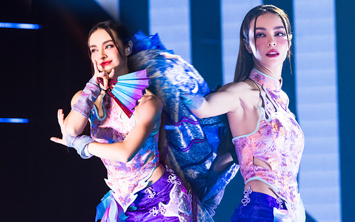 Màn xoay quạt của MLee ở "Chị đẹp" khiến khán giả trầm trồ