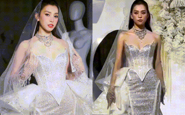 Màn xử lý sự cố váy áo của hoa hậu Tiểu Vy nhận ý kiến trái chiều