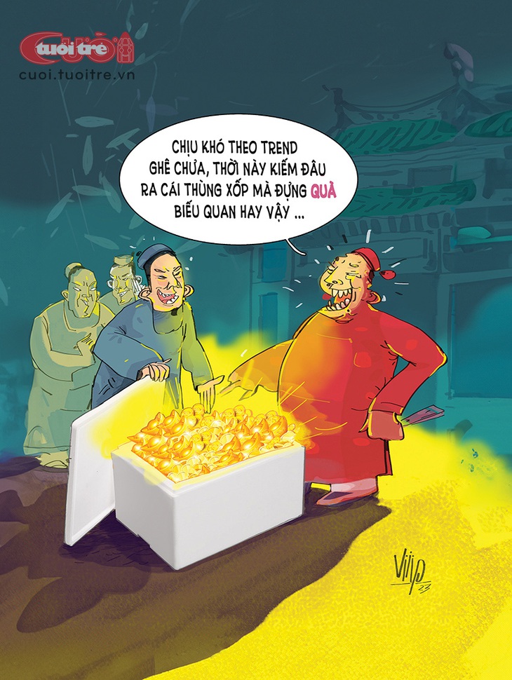 Trend&nbsp;thùng xốp... xuyên không - Tranh: Viiip 