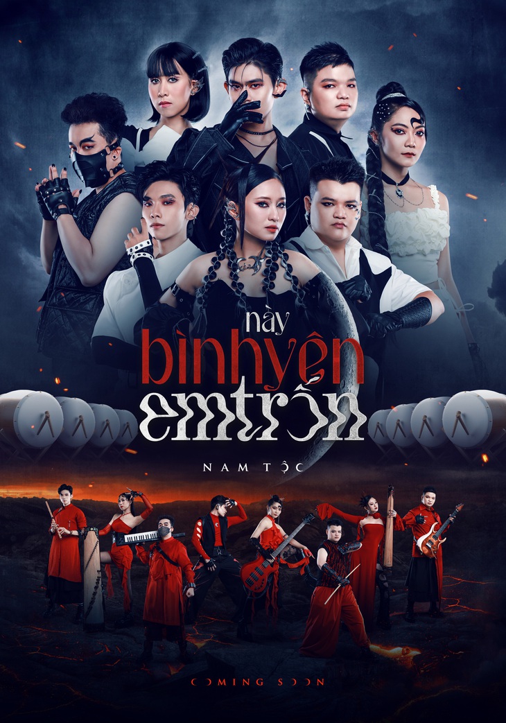 Poster MV 'Này bình yên em trốn' của nhóm Nam Tộc.