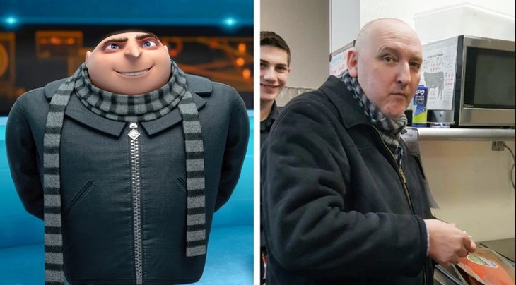 Nhân vật Gru trong phim Despicable Me và một người dùng ẩn danh trên imgur