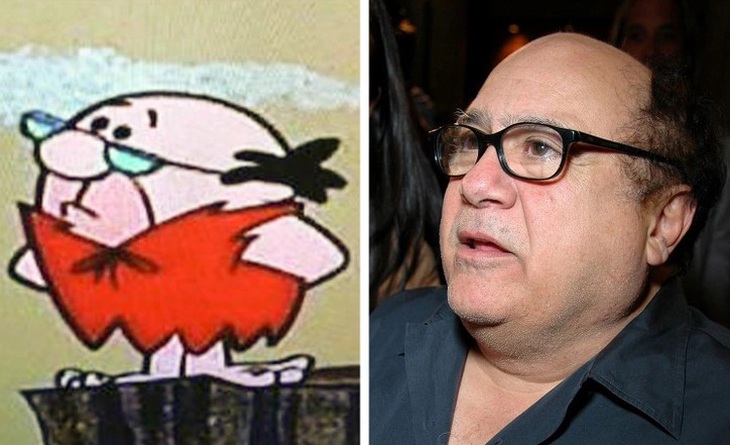 Nhân vật trong phim The Flintstones và diễn viên/nhà làm phim Danny DeVito. 