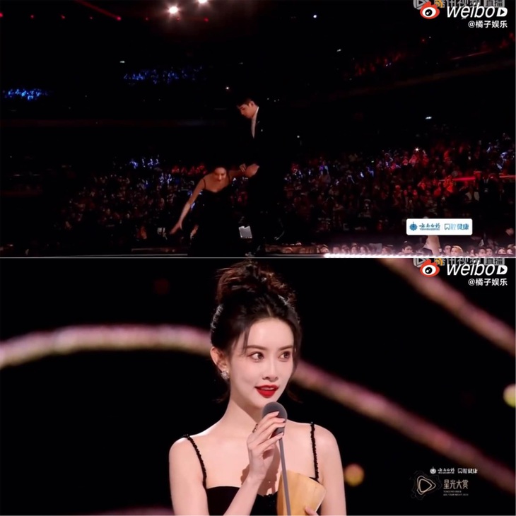 Mạnh Tử Nghĩa vấp ngã trên đường lên sân khấu, run quá nói bị lịu