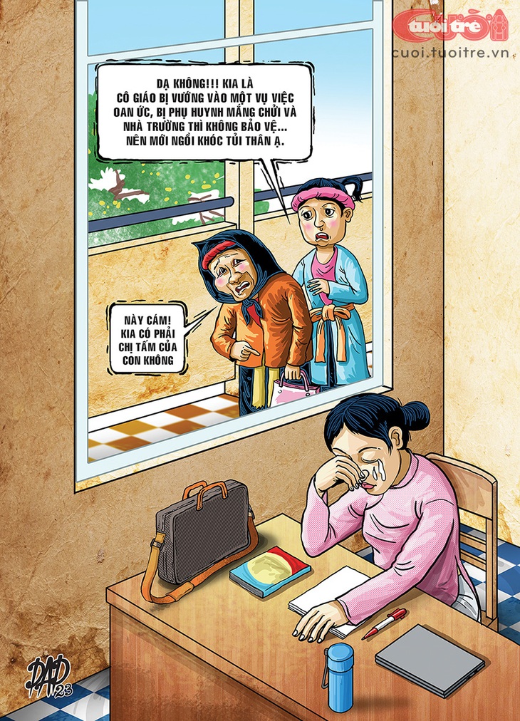 Cổ tích về&nbsp;cô giáo ngày nay - Tranh: DAD 