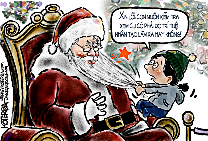 Khó khăn mới, từ… trí tuệ nhân tạo (AI) - tranh của họa sĩ Hoa Kỳ Jeff Koterba.