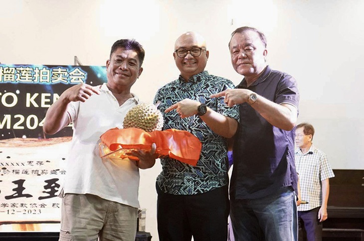 Sầu riêng Musang King được bán đấu giá gần 1 tỉ đồng.