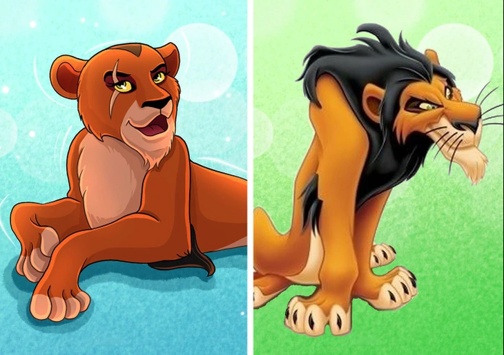 Nhân vật Scar trong The Lion King.