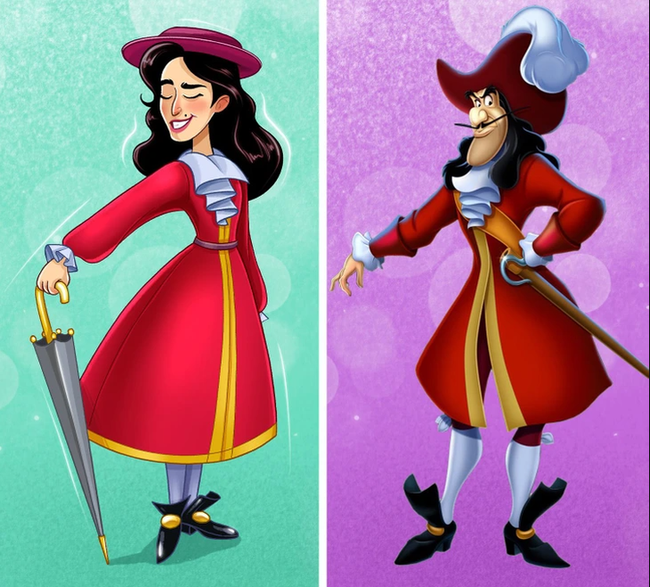 Nhân vật Captain Hook trong phim Peter Pan.