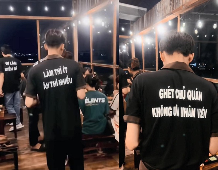 Quán ăn "hề" hước.