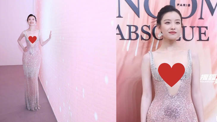 Bất chấp thời tiết rất lạnh, Nghê Ni vẫn diện váy ôm tôn vóc dáng cùng những đường cắt cúp hở da