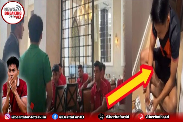 HLV Shin Tae Yong khiển trách các học trò vì lén ăn mì gói trong phòng khách sạn - Ảnh: Bola