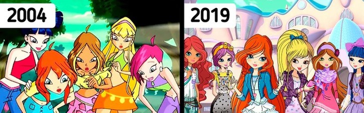 Các nhân vật trong phim Winx Club. 