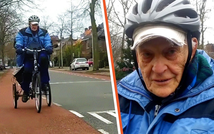 Cụ ông "see tình" đạp xe 2 tiếng mỗi ngày để thăm vợ bệnh