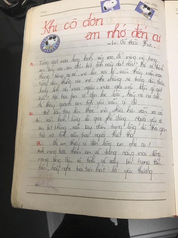Loạt sổ ghi chép bài hát gợi nhớ cả thời hoa mộng của 8X - 9X - Ảnh 3.