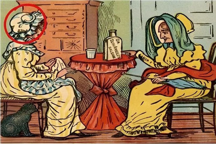 Con mèo thứ hai nằm đâu trong bức tranh? - Ảnh 3.