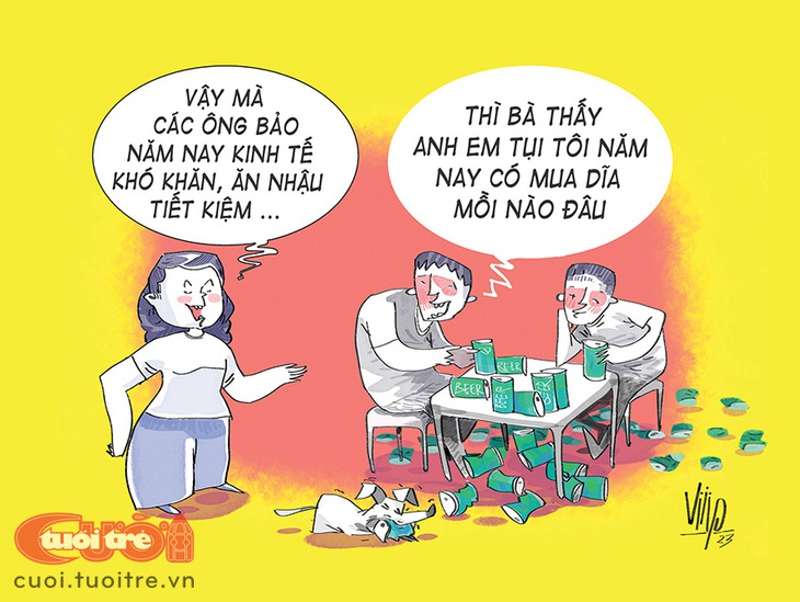 Kinh tế khó khăn, ăn nhậu tiết kiệm - Ảnh 1.