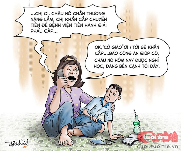 Phụ huynh đối phó chiêu lừa con đang cấp cứu - Ảnh 1.