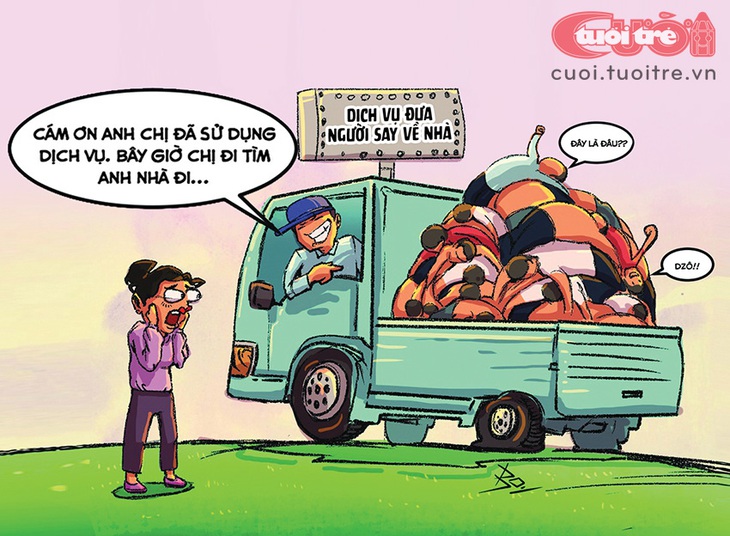 Dịch vụ đưa người say xỉn về tận nhà - Ảnh 1.