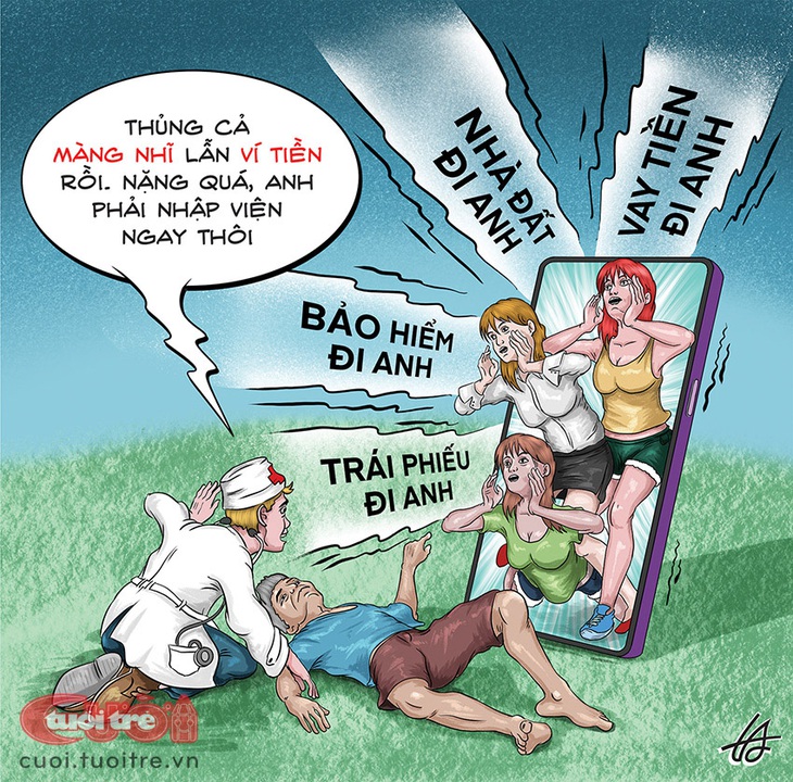 Nhập viện vì bị tra tấn qua điện thoại - Ảnh 1.