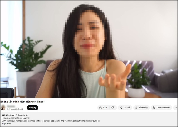 Nữ YouTuber khôn lỏi, chỉ cách kiếm tiền nhờ Tinder - Ảnh 1.