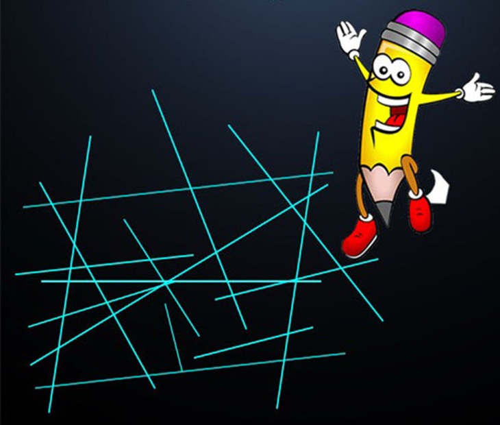 Có tất cả bao nhiêu đường thẳng? - Ảnh 1.