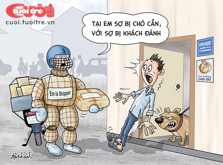 Khi shipper tự vệ - Ảnh 1.