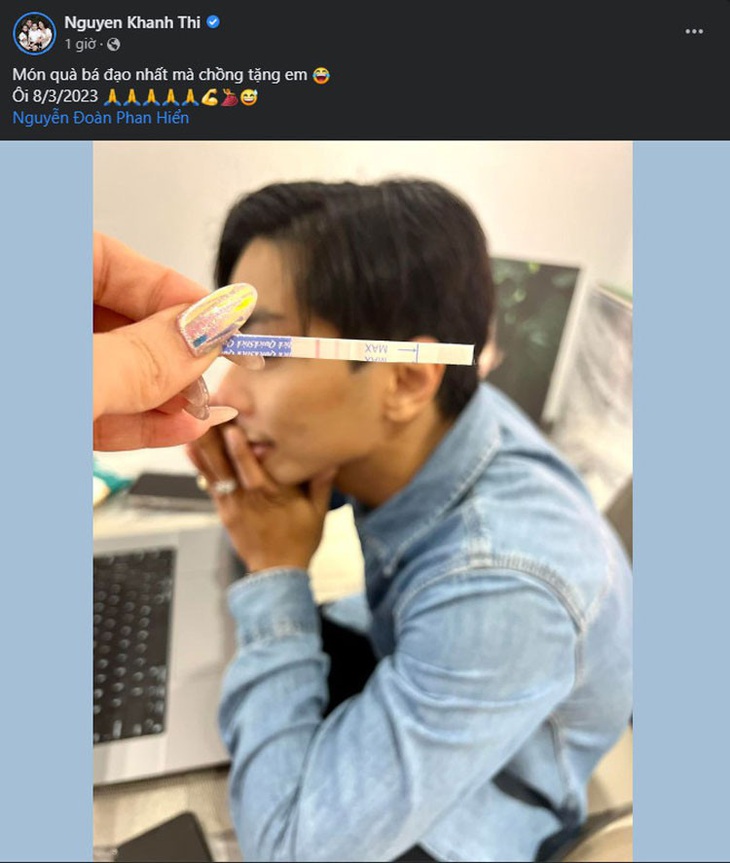 Khánh Thi mang thai lần 3 ở tuổi 41 - Ảnh 1.