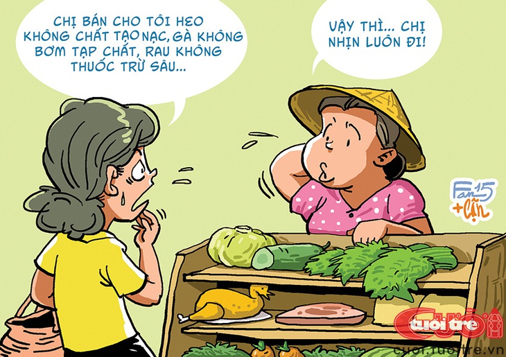 Người phụ nữ đi chợ ra về tay không - Ảnh 1.